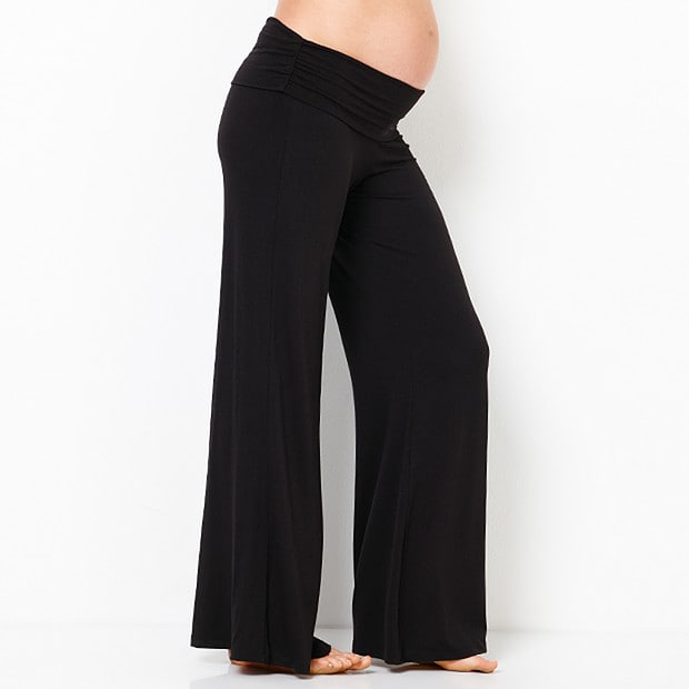 Maternity Fold-Waistband Palazzo Pants 