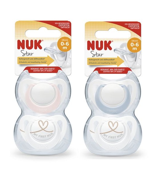 Nuk Star Soother 0-6m - Assorted*