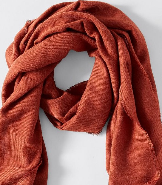 Classic Woven Scarf - Orange