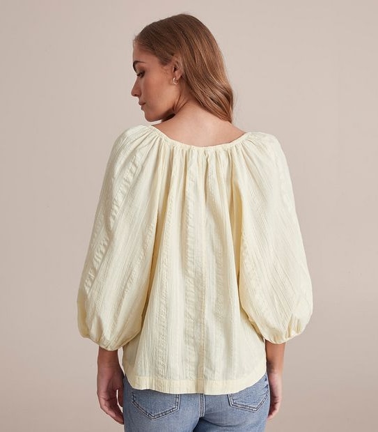 Double Stripe Peasant Blouse Target Australia