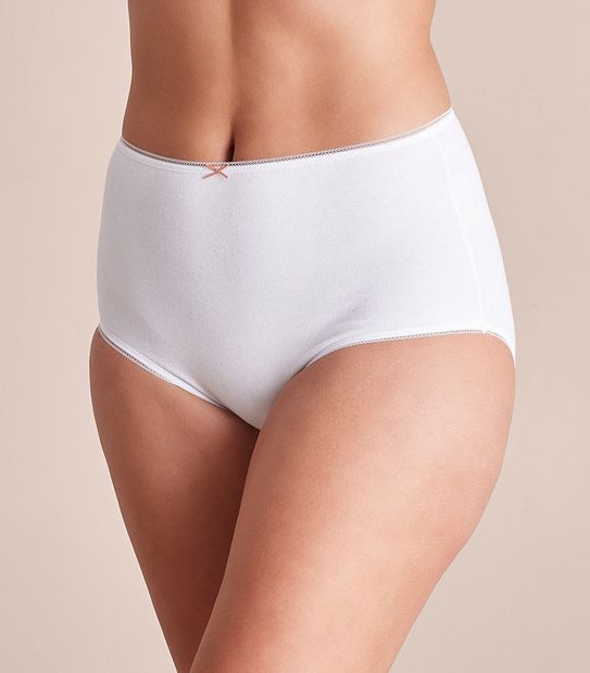 5 Pack Fuller Figure Cotton/Elastane Full Briefs; Style: LFB183554