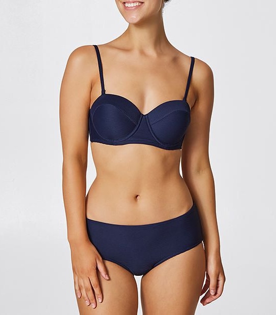 Ribbed Underwire Bikini Top