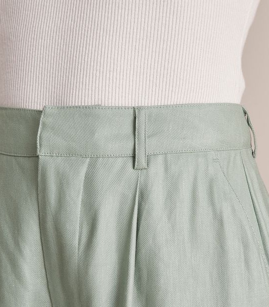 Preview Linen Blend Wide Leg Pants