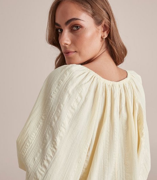 Double Stripe Peasant Blouse 3 of 6