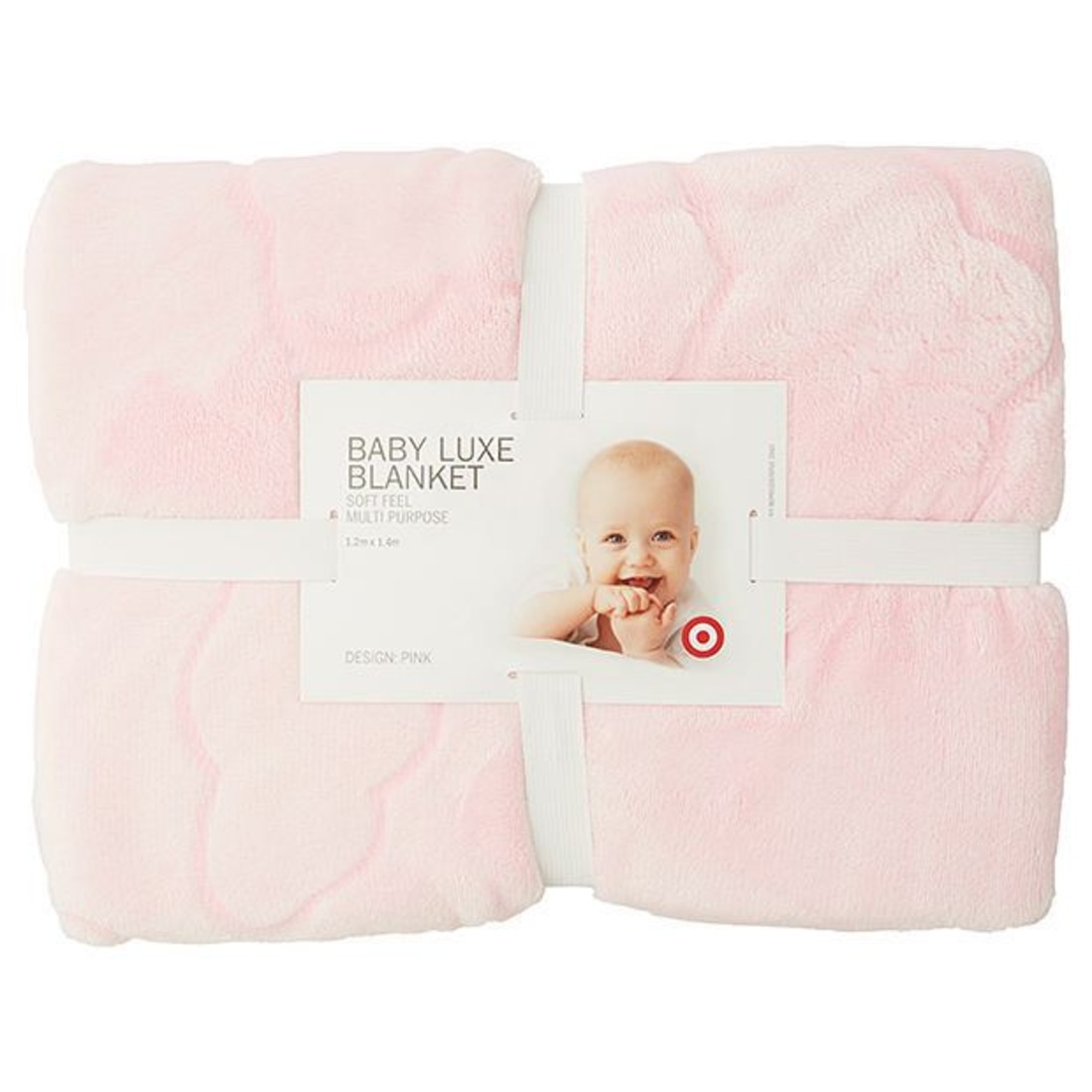 Baby Luxe Microfleece Blanket Pink Target Australia