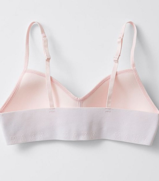 Maxx Older Girls 2 Pack Moulded Crop Tops - Pink/White