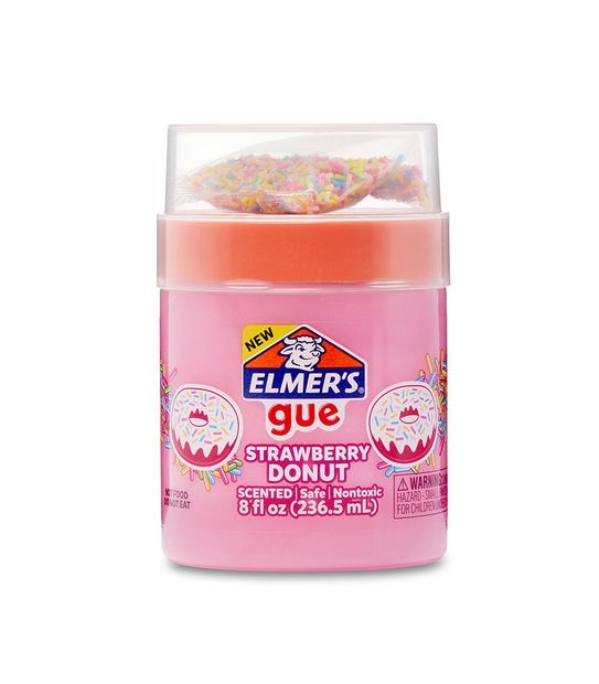 Elmer's Gue Premade Slime Mix-Ins, 8oz Jar - Strawberry Donut