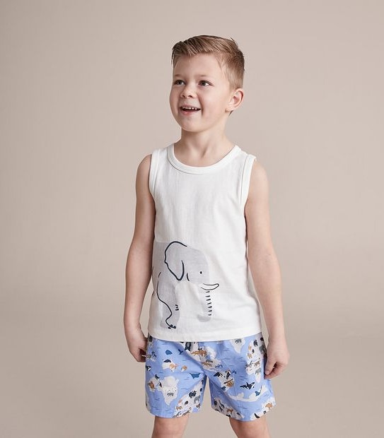Cotton Elephant Pyjama Set