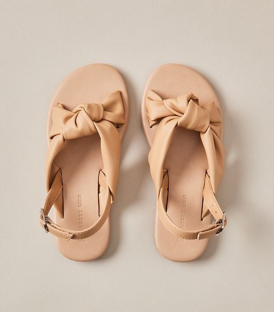 Kids Junior G Knot  Front Sandals