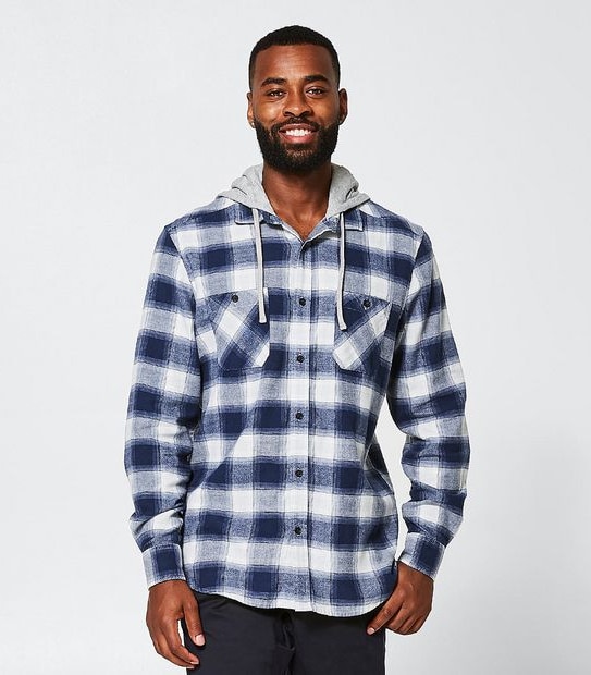 Hooded Flannelette Shirt