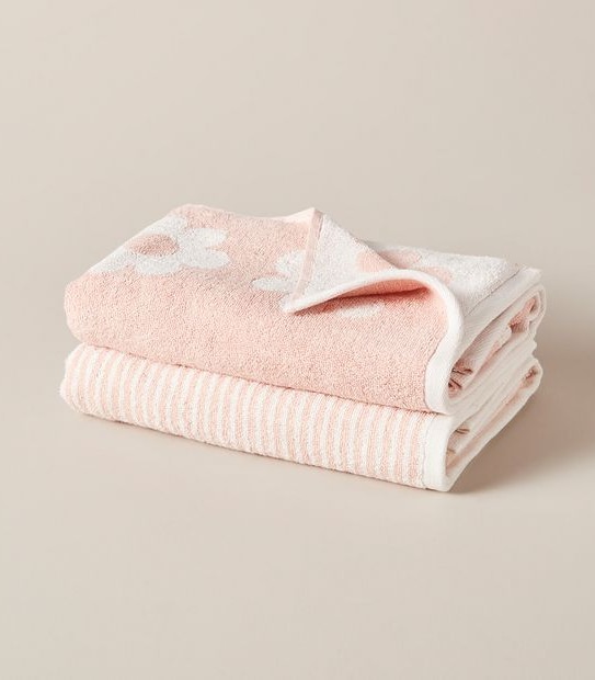 2 Pack bub. Organic Cotton Bath Towels