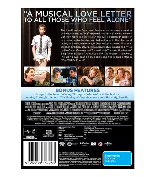 Dear Evan Hansen - DVD