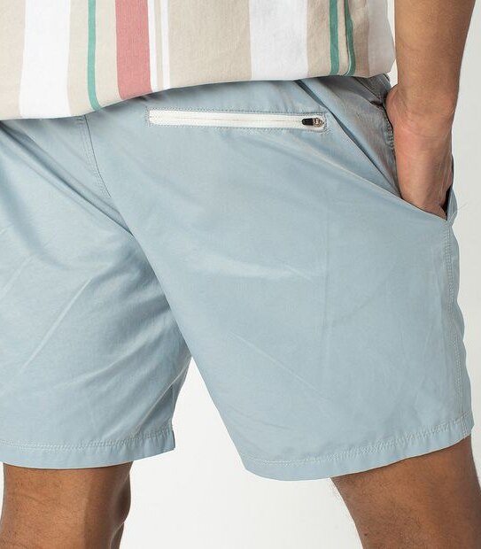 ZxZanerobe Solid Volley Shorts - Pearl Blue