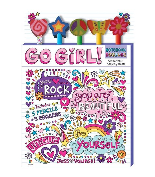 Apq Go Girl 5 Pencil Eraser Set