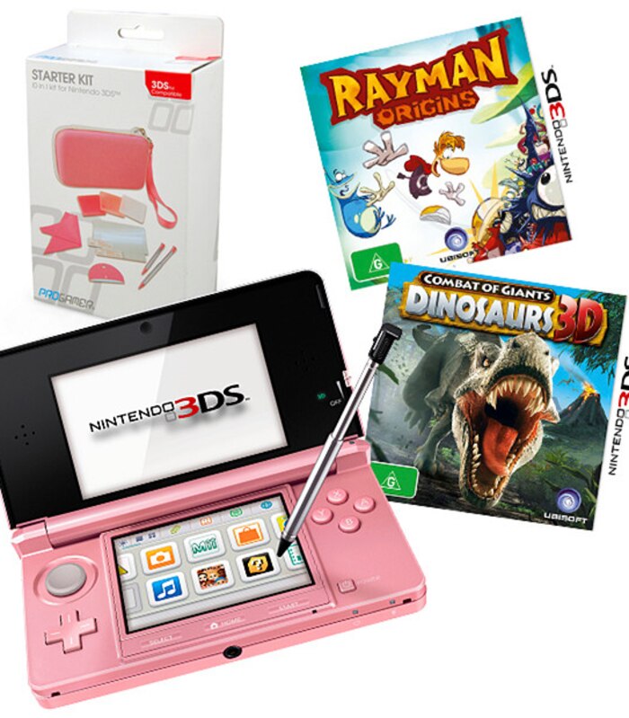 Nintendo 3DS Pink Bundle | Target Australia