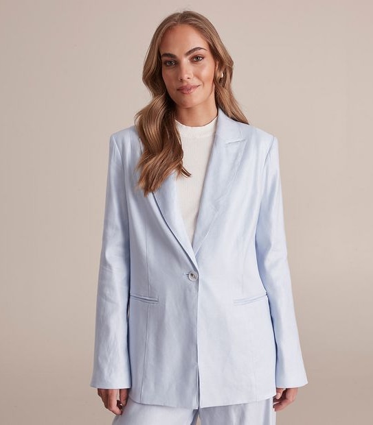 Preview Linen Blend Relaxed Blazer
