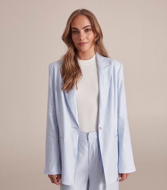 Preview Linen Blend Relaxed Blazer
