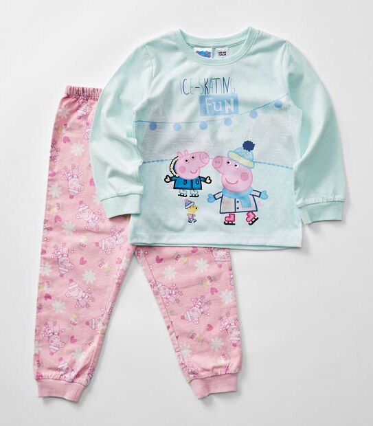Peppa Pig Jersey Flannelette Pyjama Set
