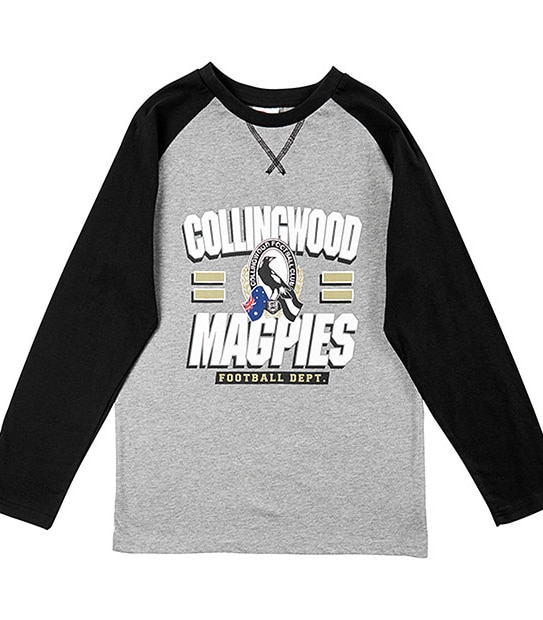 AFL Collingwood Magpies Long Sleeve Youth Top