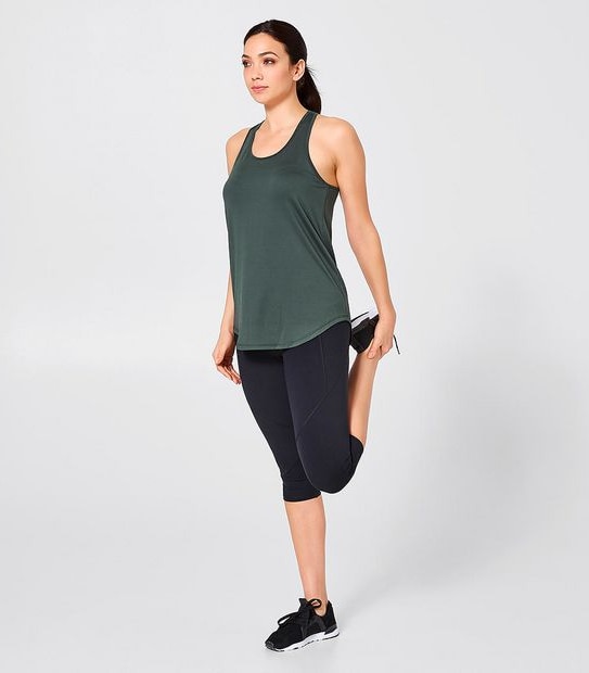 Active Core Mesh Tank - Khaki