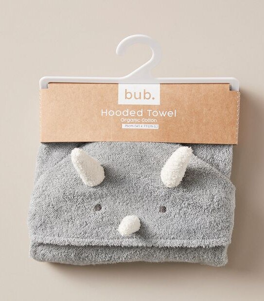 bub. Organic Cotton Hooded Towel Target Australia