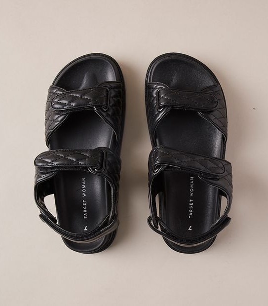Womens Meghan Double Touch Fastener Sandals