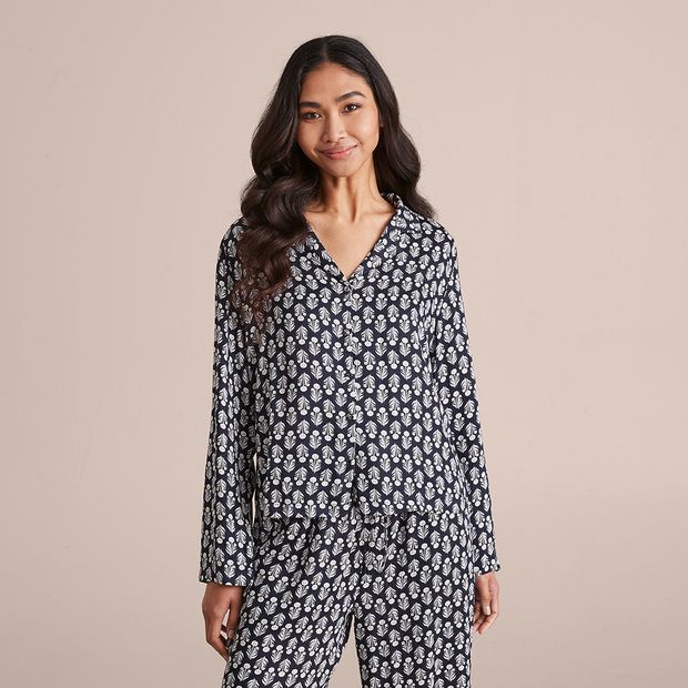 Woven Viscose Satin Pyjama Set Target Australia