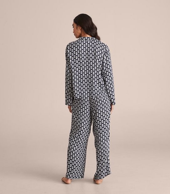 Woven Viscose Satin Pyjama Set