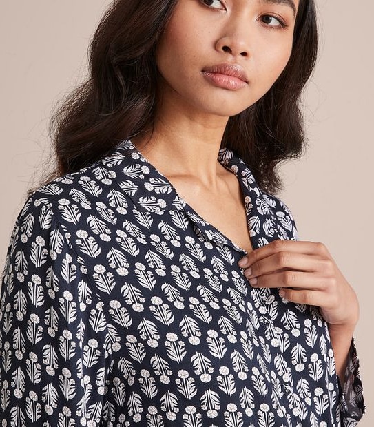 Woven Viscose Satin Pyjama Set