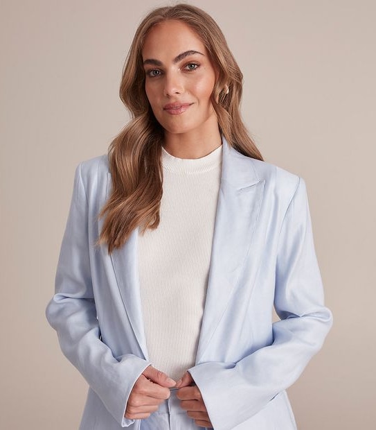 Preview Linen Blend Relaxed Blazer