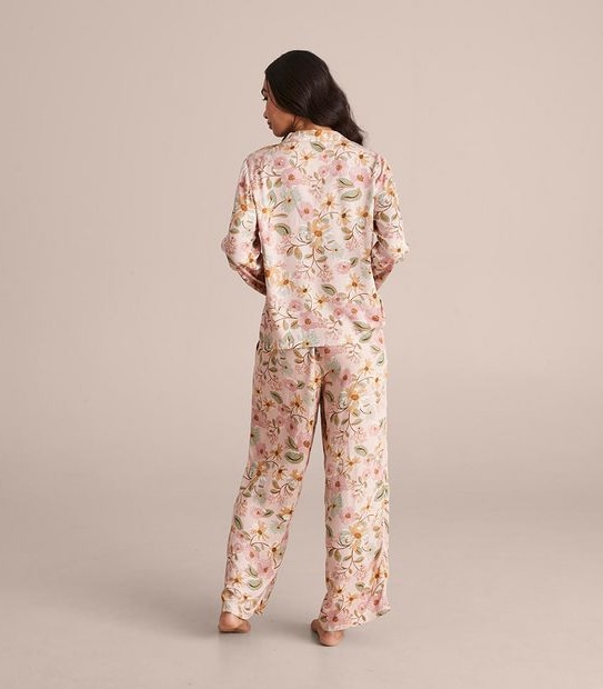 Woven Viscose Satin Pyjama Set