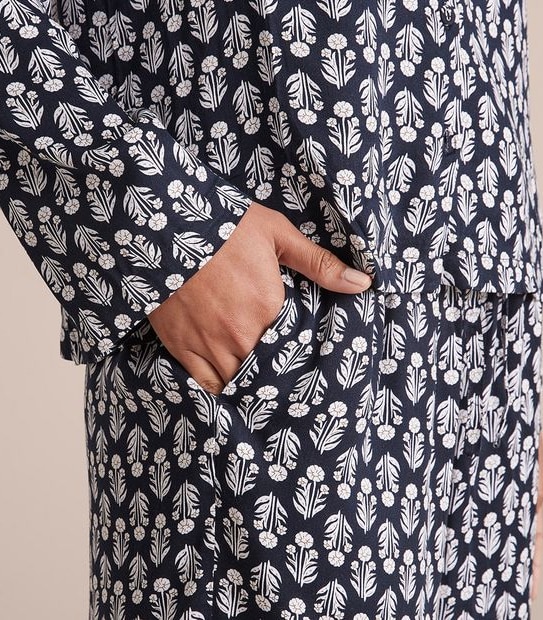 Woven Viscose Satin Pyjama Set