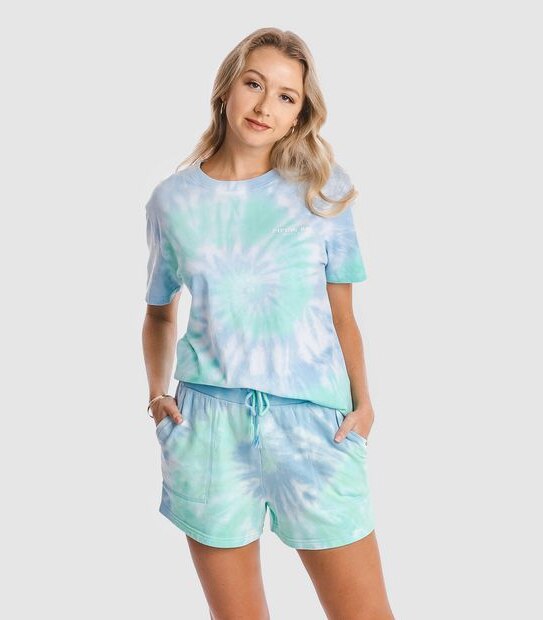 Piping Hot Tie Dye Sweat Shorts