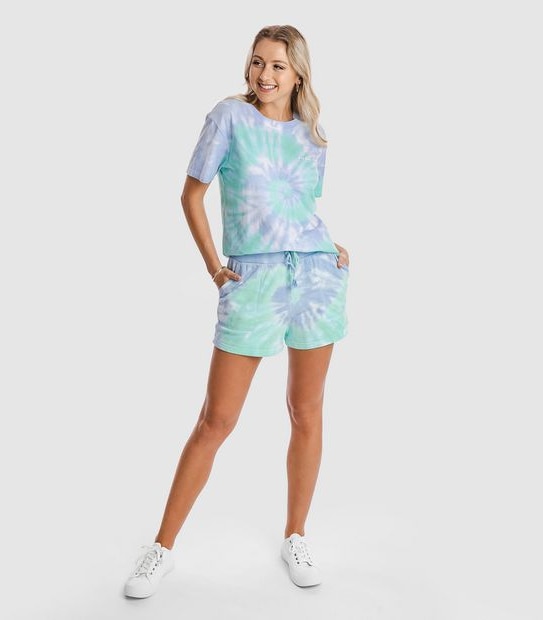 Piping Hot Tie Dye Sweat Shorts