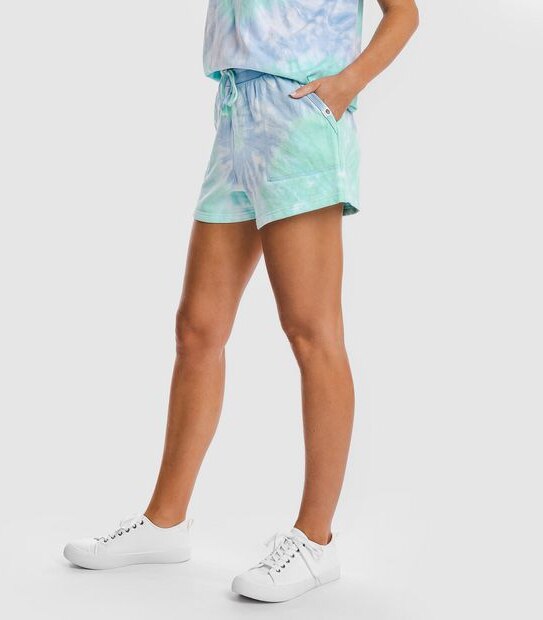 Piping Hot Tie Dye Sweat Shorts