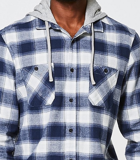Hooded Flannelette Shirt