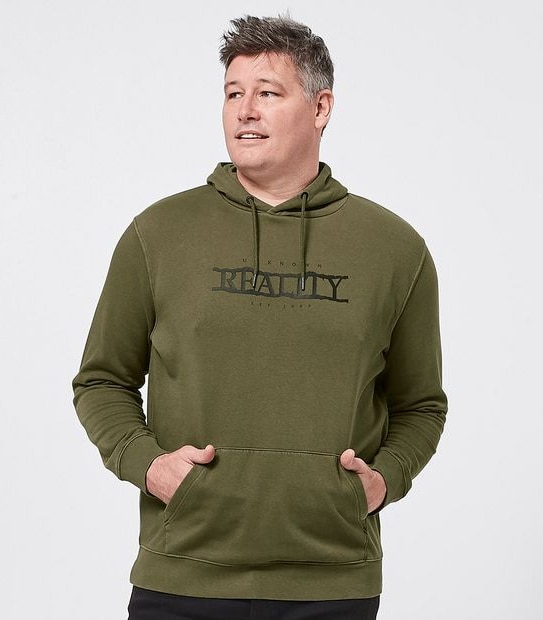 Mr Big Unkown Reality Pullover Hoodie - Khaki