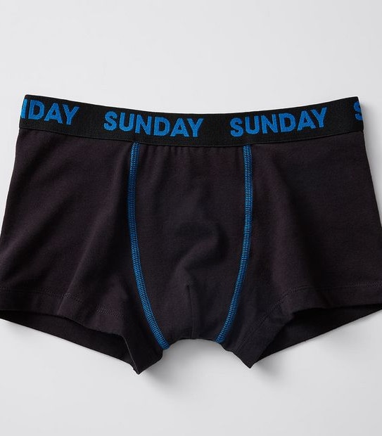 Maxx Older Boys 7 Pack Days Of The Week Trunks - Black