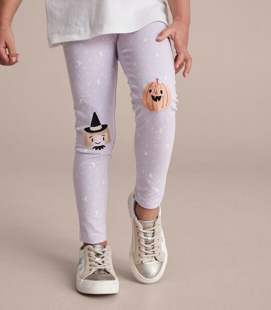 Halloween Knee Patch Leggings