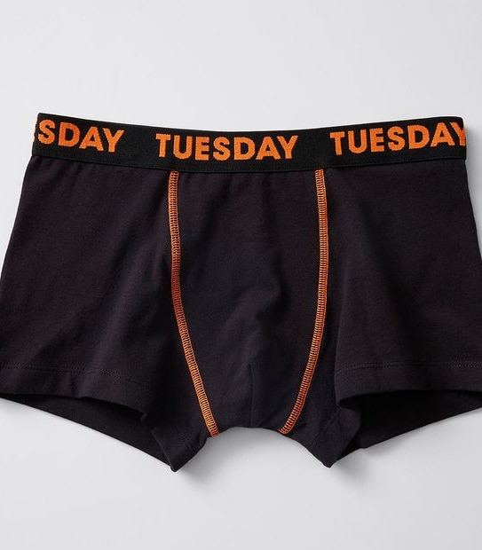 Maxx Older Boys 7 Pack Days Of The Week Trunks - Black