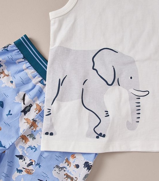 Cotton Elephant Pyjama Set