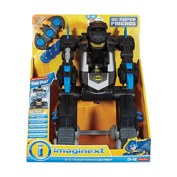 imaginext remote control transforming batbot