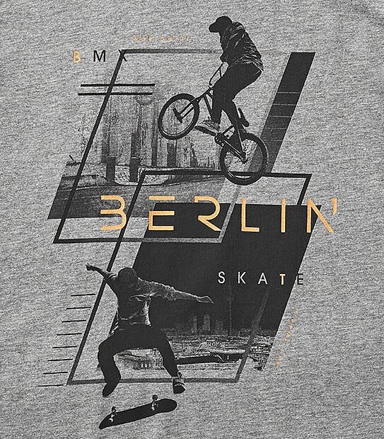 Short Sleeve Berlin BMX Skate T-Shirt
