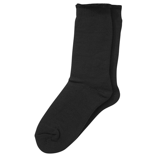 Explorer Wool Crew Socks - Black Explorer Wool Crew Socks - Black