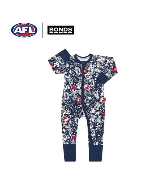 Bonds Baby AFL Carlton Zip Wondersuit Coverall