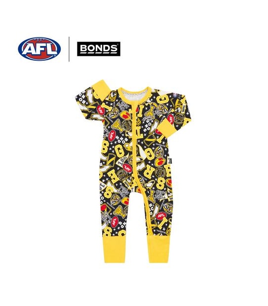 Bonds Baby AFL Richmond Zip Wondersuit Coverall