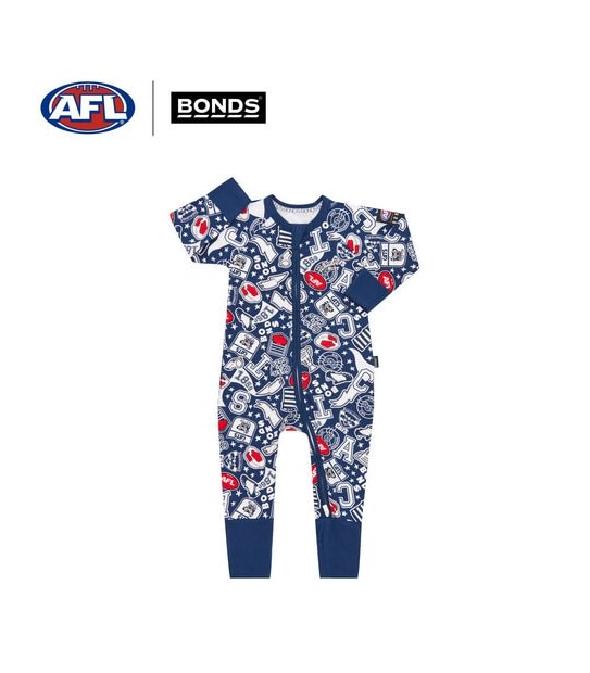 Bonds Baby AFL Geelong Zip Wondersuit Coverall
