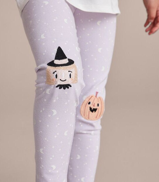 Halloween Knee Patch Leggings