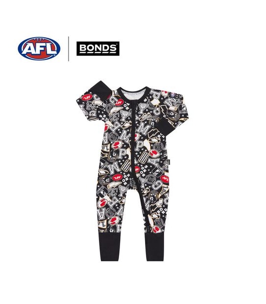 Bonds Baby AFL Collingwood Zip Wondersuit Coverall