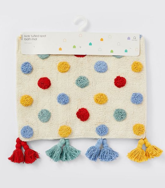 Kids Tufted Spot Bath Mat